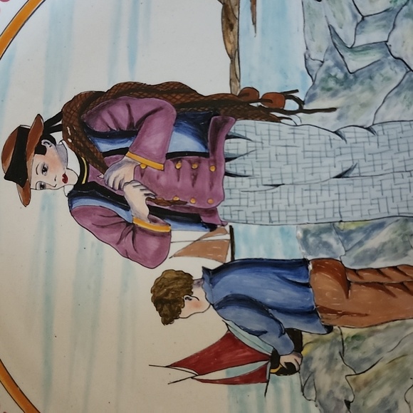 HB Quimper Musuem Quality Hexagonal Plate - Picture 3 of 16